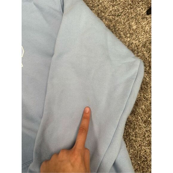 Inaka Power IP Light Blue Hoodie Pullover Sweatshirt Unisex S Gym Weightlifting - Picture 7 of 11